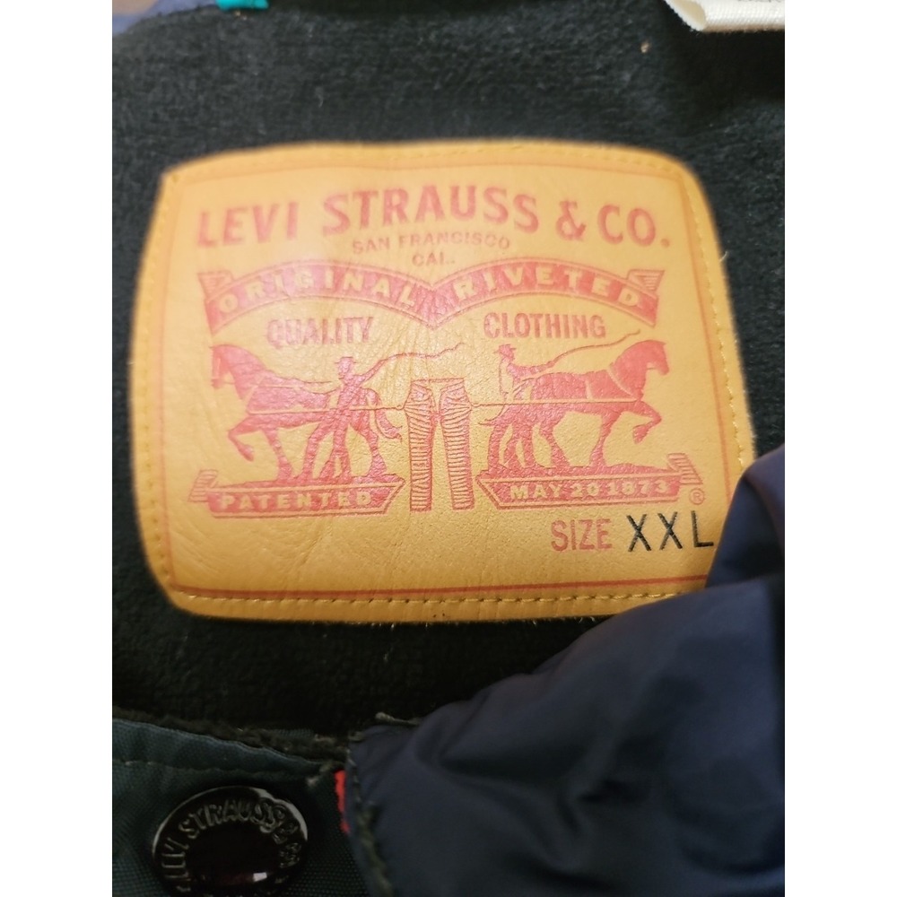 Levis Jacket Adult XXL  Outdoors Camping Golf Work Lined  Windbreaker Mens - Picture 9 of 10